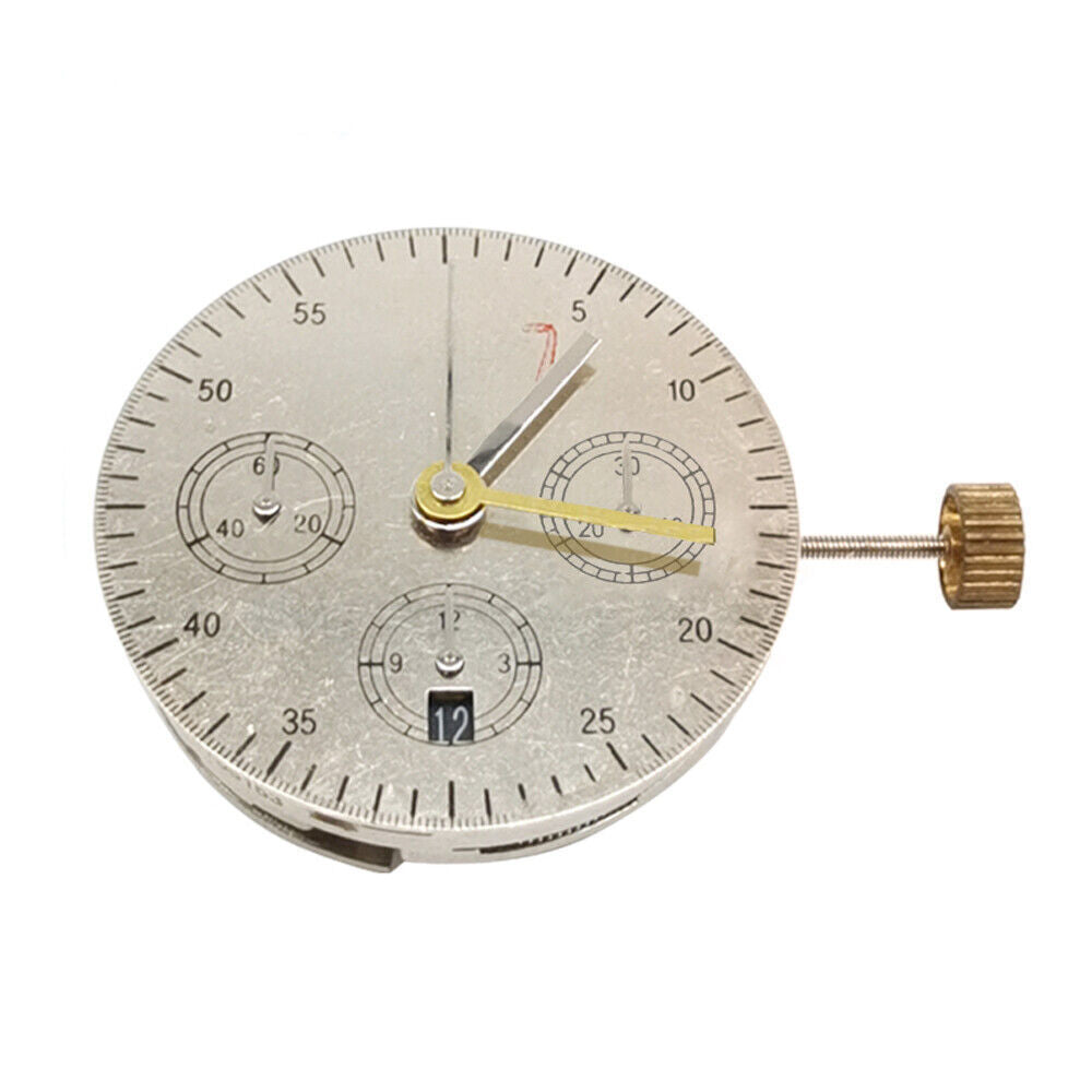 Asian 7750 Automatic Chronograph Movement @6 Single Calendar Second @9 ETA 7750
