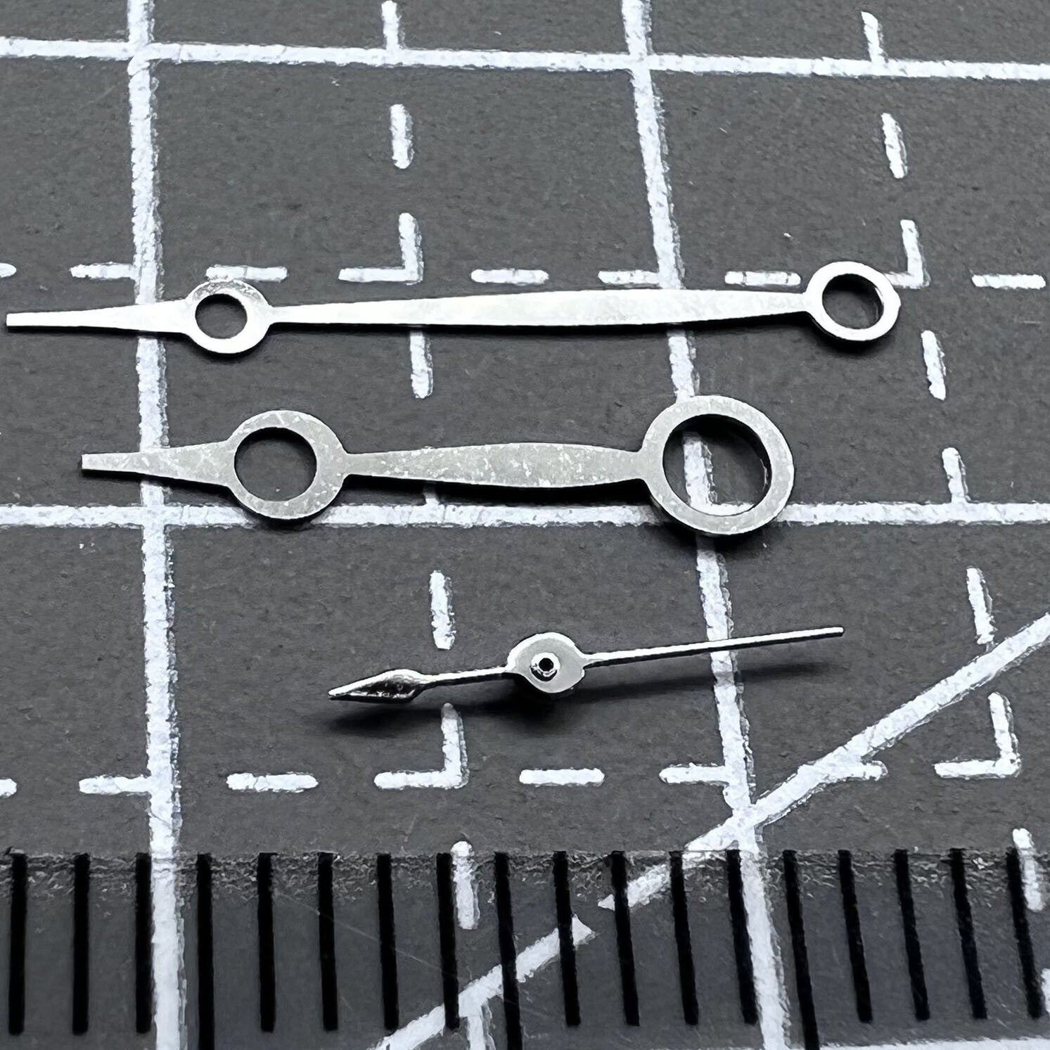2 Sets/Pack No Lume Silver Hands Set for Seagull ST3600/ST3621/ETA6497/ETA6498