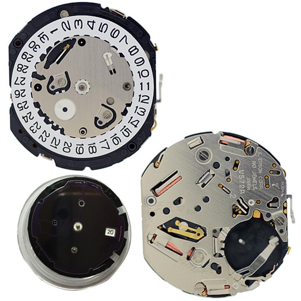 Hattori Epson TMI VS72 VS72A Watch Quartz Movement Solar Power Japan Made
