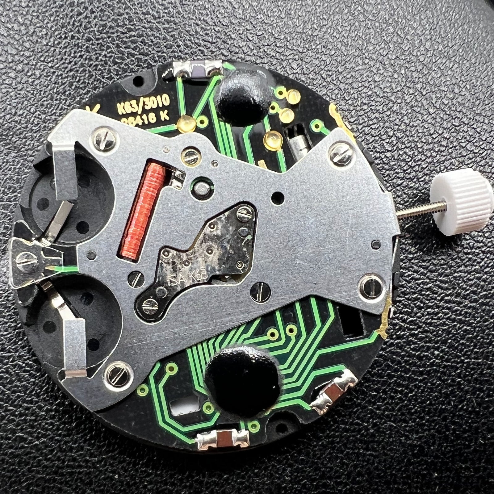 ISA K63 Quartz Watch Movement 3 Hands Display Double Batteries Swiss Made