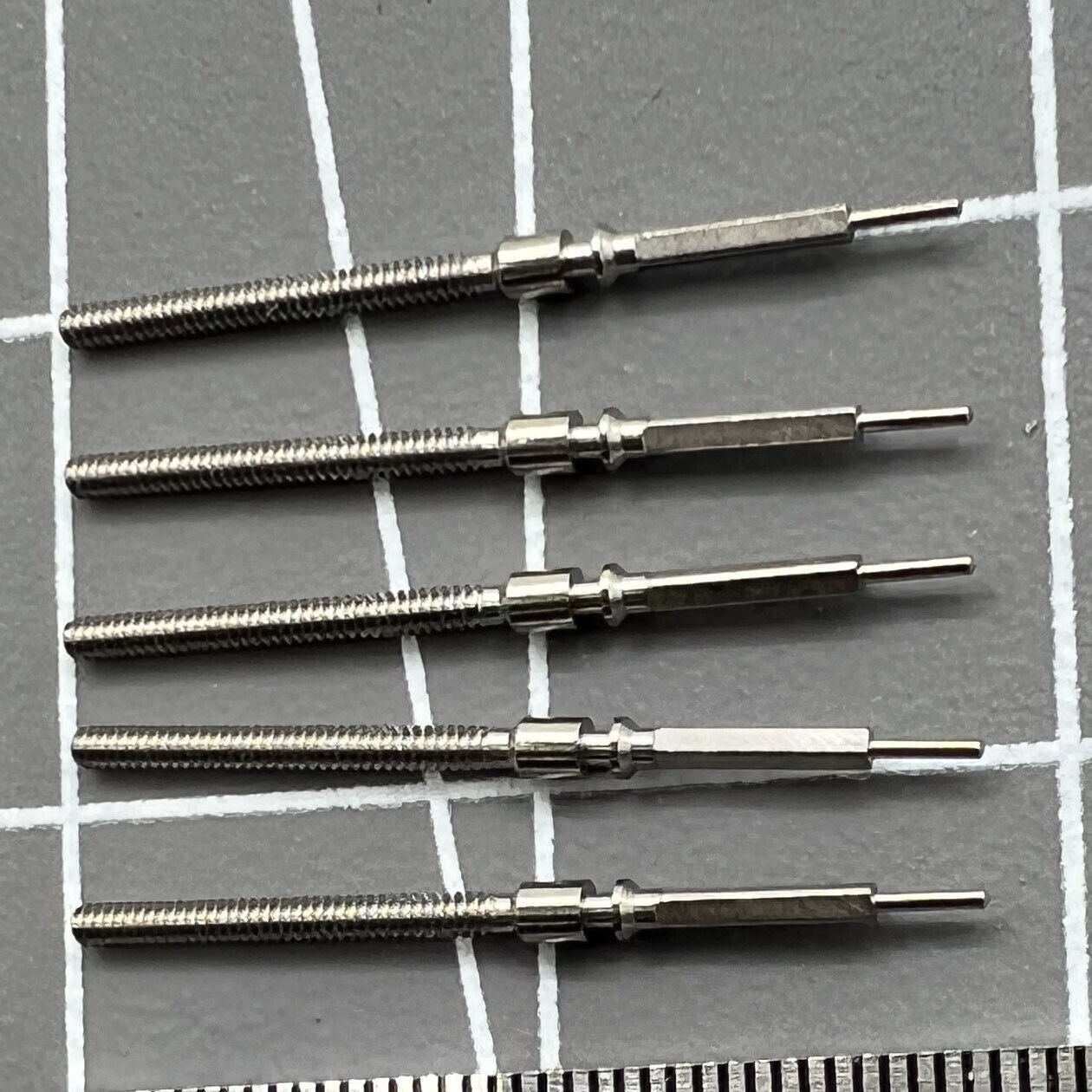 5 PIECES Watch Winding Stems Spare Parts Fit for ST2555 Movement