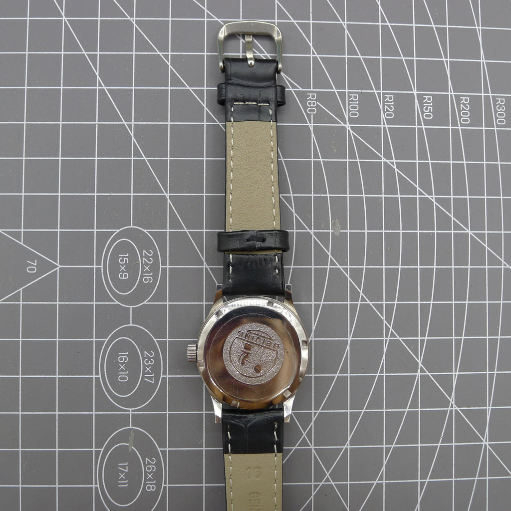 31mm China Made Beijing Double Rhomb Manual Mechanical Watch 3 Hands Silver Case