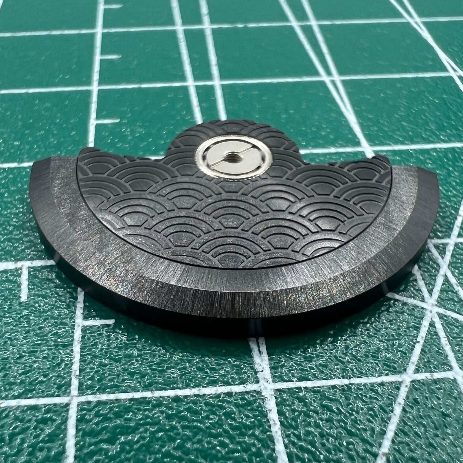 Black Sea Wave Carved Rotor Oscillating Weight for Miyota NH35 NH36 Movement