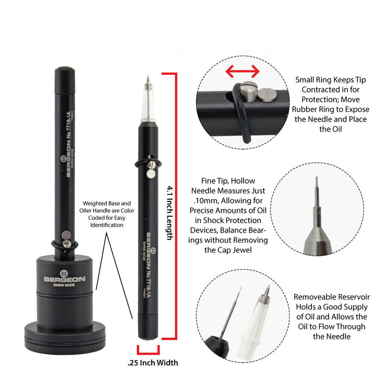 Bergeon 7718-1A No. 1A Automatic Watch Automatic Oiler