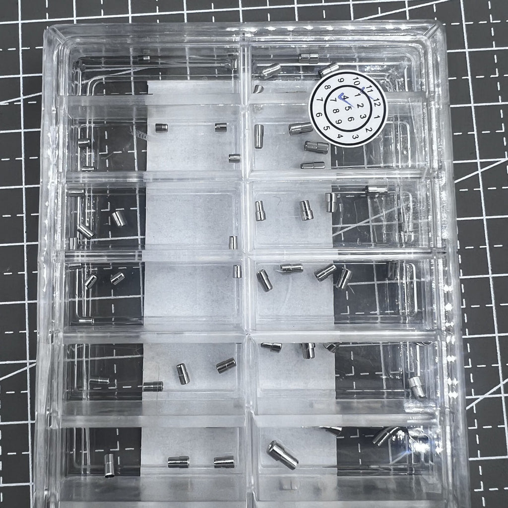90PCS/Box AC-628SS-5 Stainless Steel Watch Crown Tube 1.5mm-2.5mm Diameter