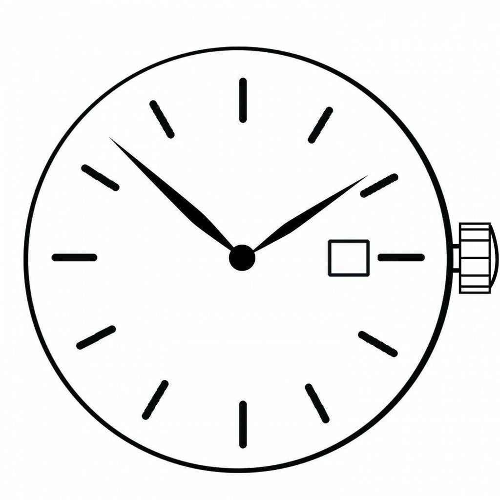 Miyota GM15 Japan Quartz Movement Date at 3