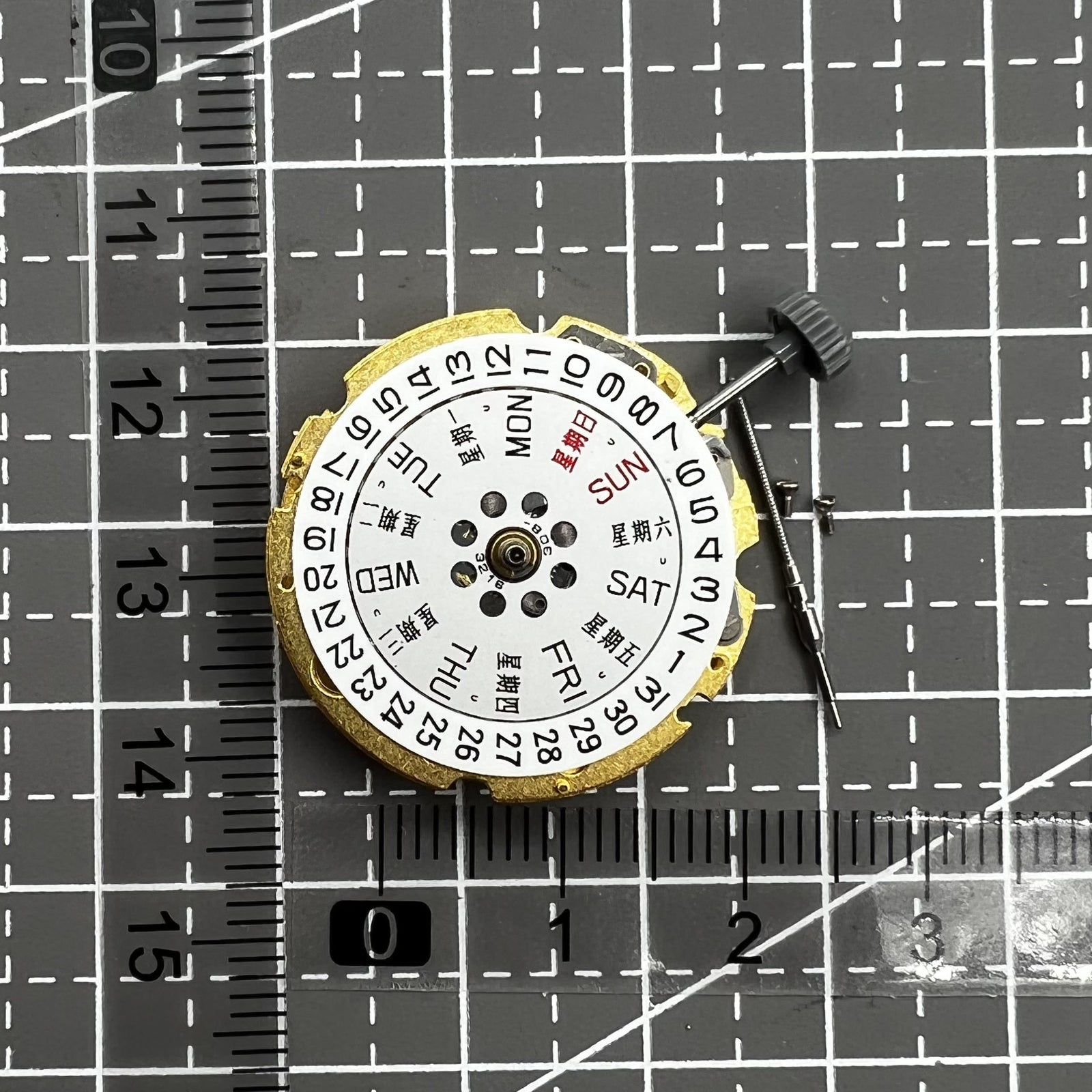 Golden Plated Miyota /Citizen 8205 Automatic Mechanical Movement