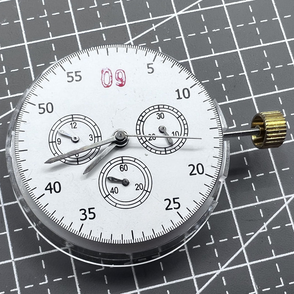 Made China 7750 Automatic Chronograph Movement @3 @6 @9 ETA 7753 Configuration