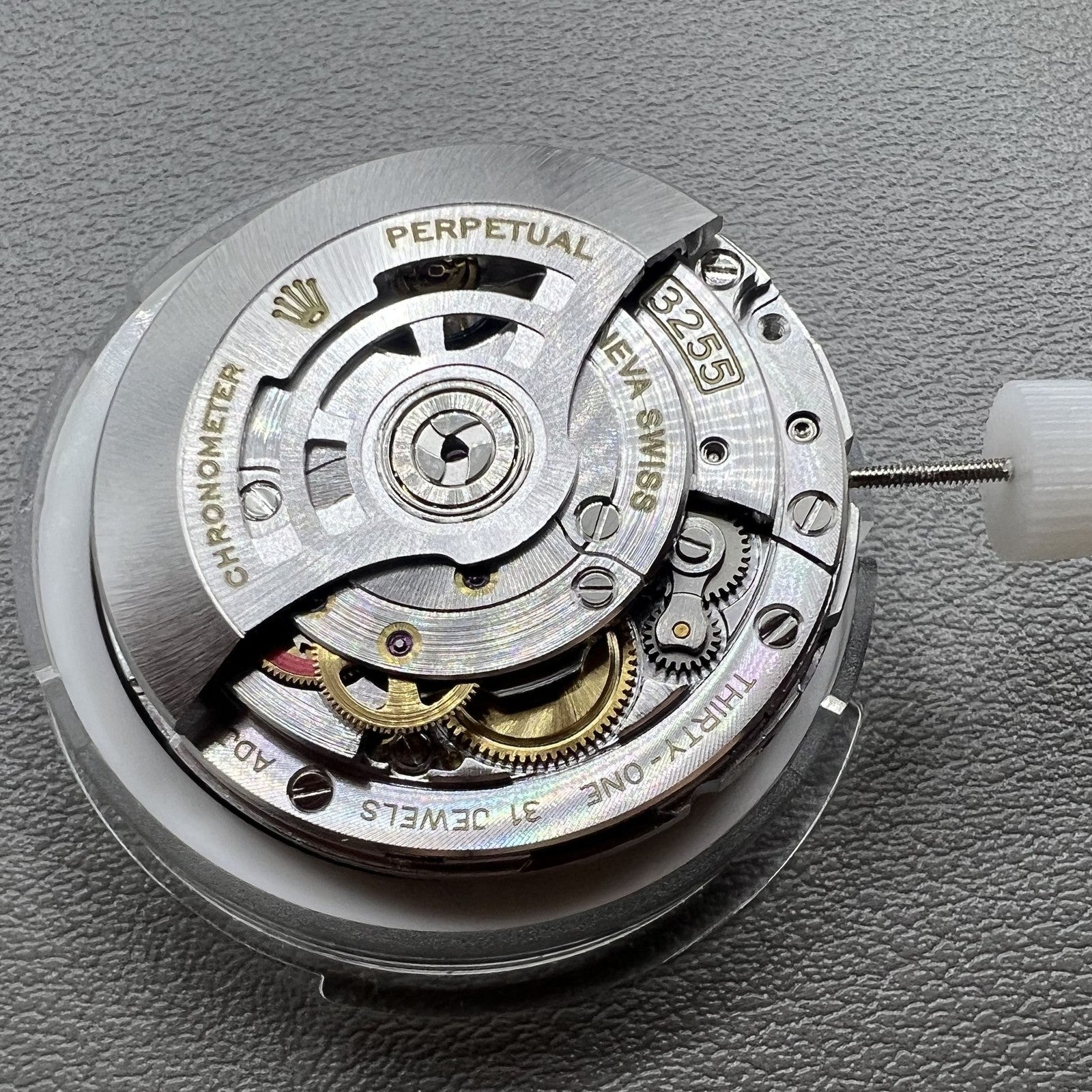 China Made Ref.3255 Automatic Mechanical Movement Narrow Disk Double Calendar