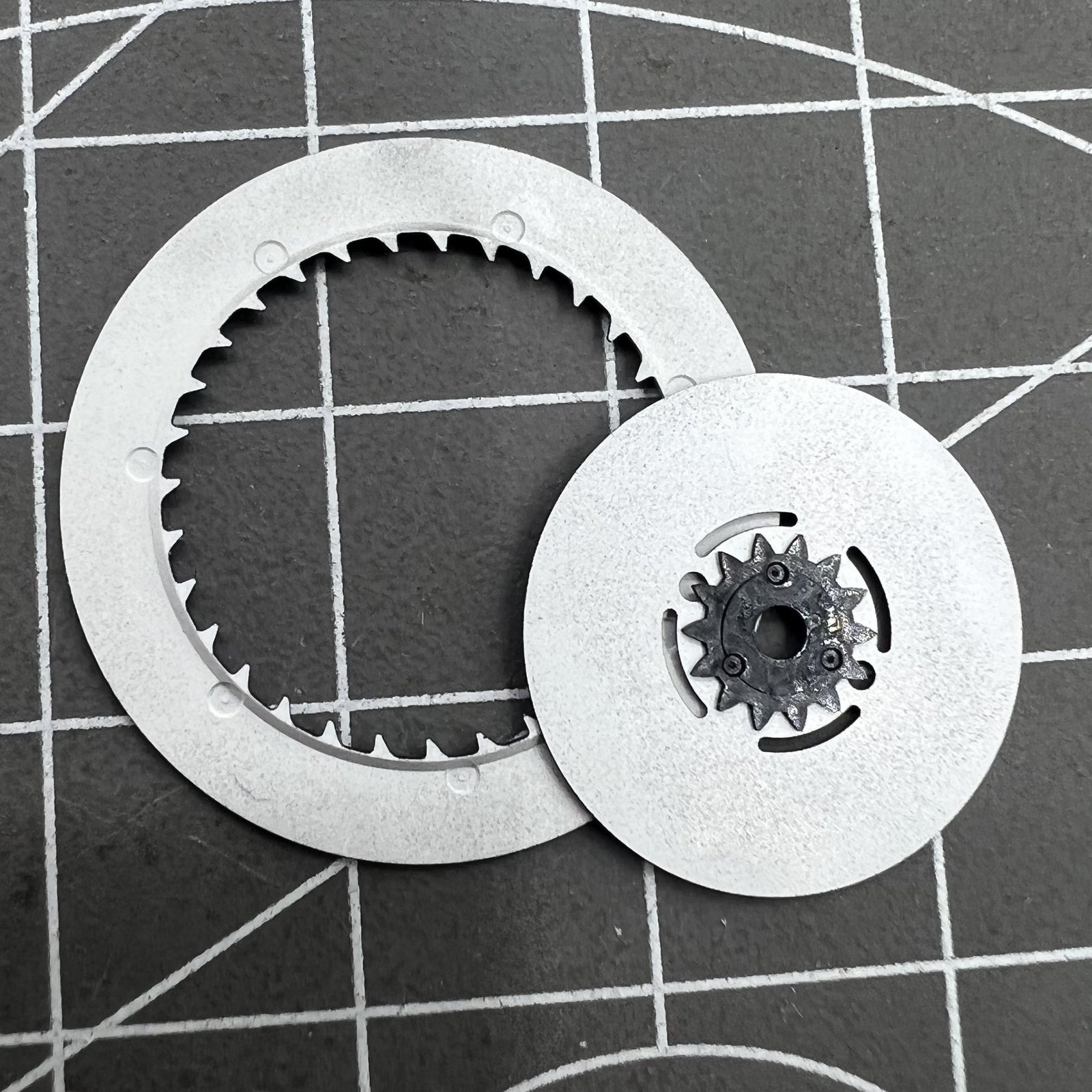 Blue Lume Black Date Disk Week Wheel for NH36 Movement Date@3 Crown at 3.0