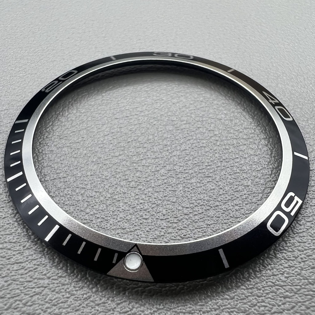 38mm Black Aluminium AlloyWatch Bezel Insert for Omega Seamaster 600