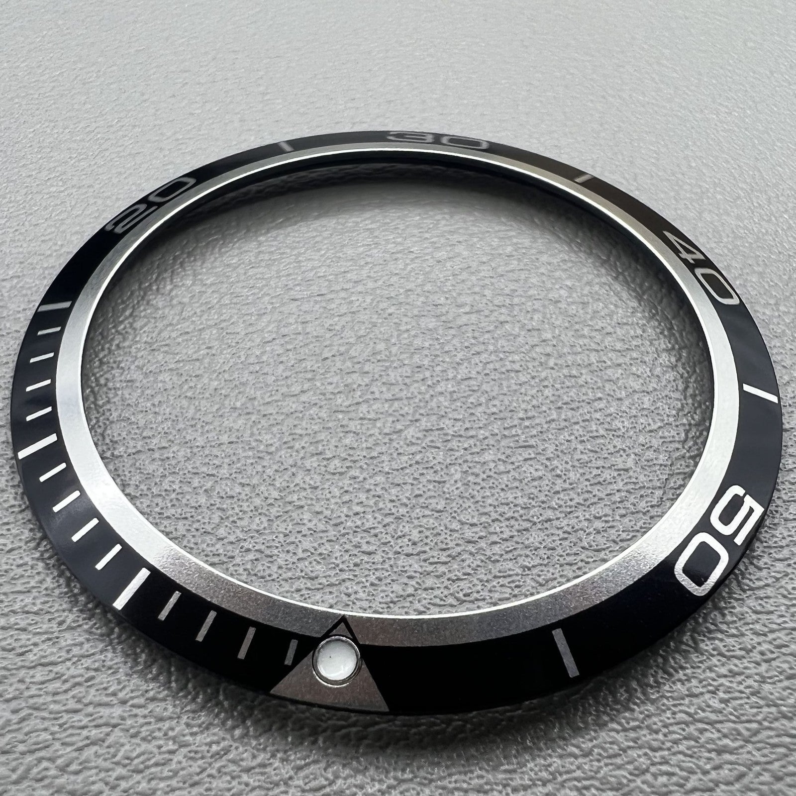 38mm Black Aluminium AlloyWatch Bezel Insert for Omega Seamaster 600