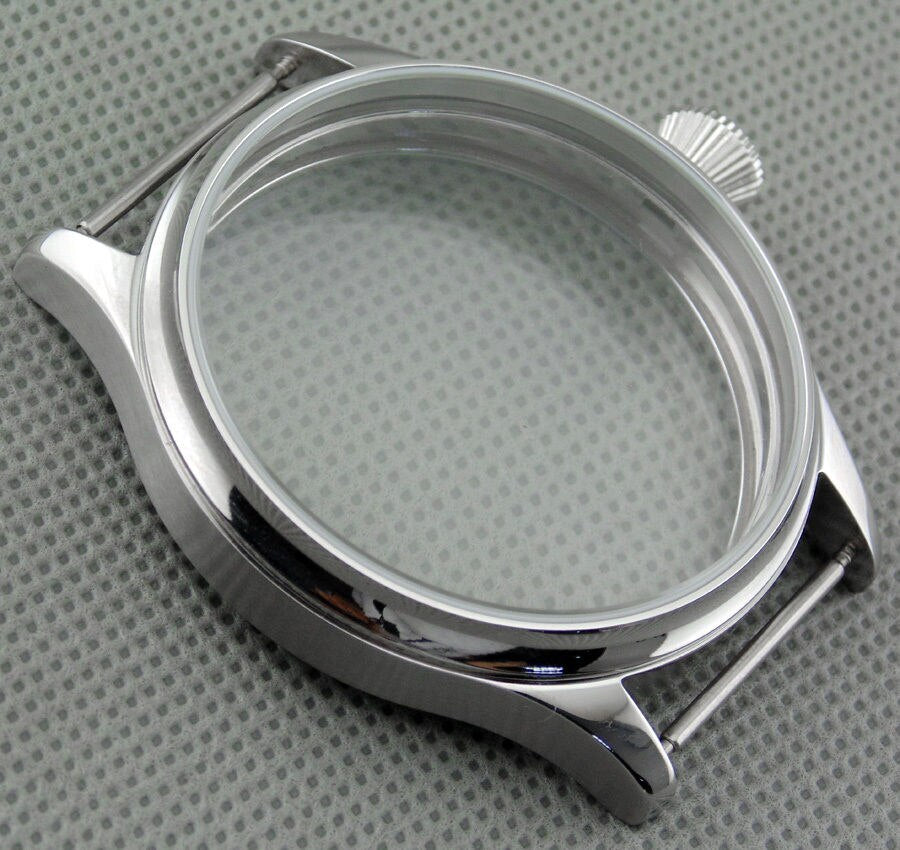 44mm Watch Case Stainless Steel Case for ETA 6497 or 6498 Seagull ST3600/ST3621