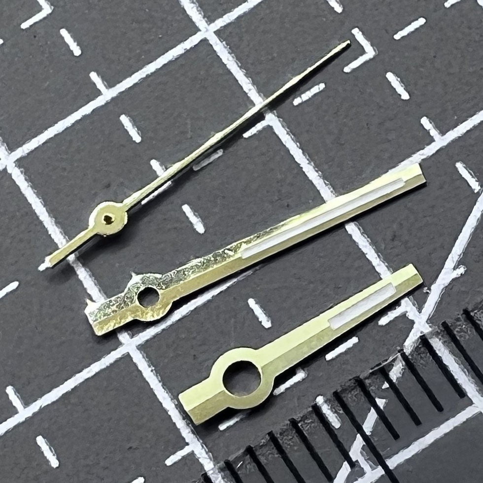 2 Sets/Pack Modified Dayjust Golden Trim Blue Lume Hands for NH35 NH36 Movement
