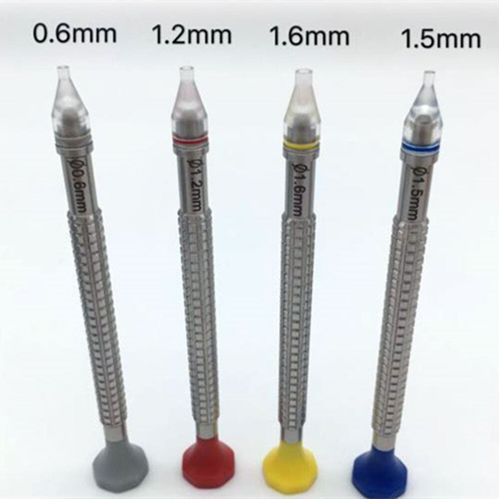 0.6-1.5mm Size Watch Hand Fitting Tools Set of 4 with Base Watch Repair Tool