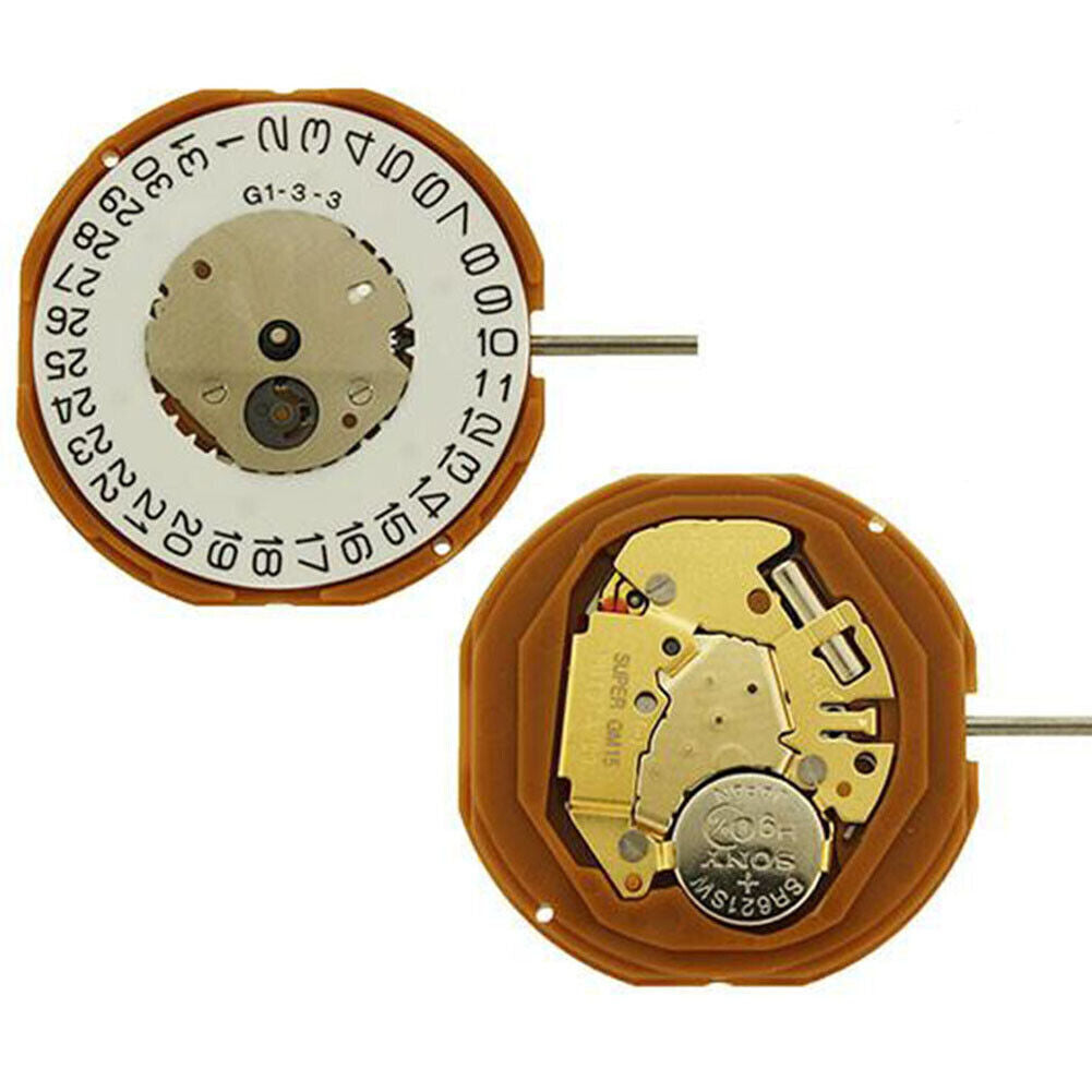 Miyota GM15 Japan Quartz Movement Date at 3
