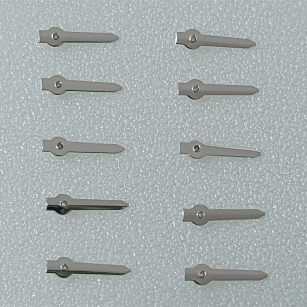 10pcs 4mm Arrow Shape Silver Small Second Hands for Miyota OS10 OS20 Movement