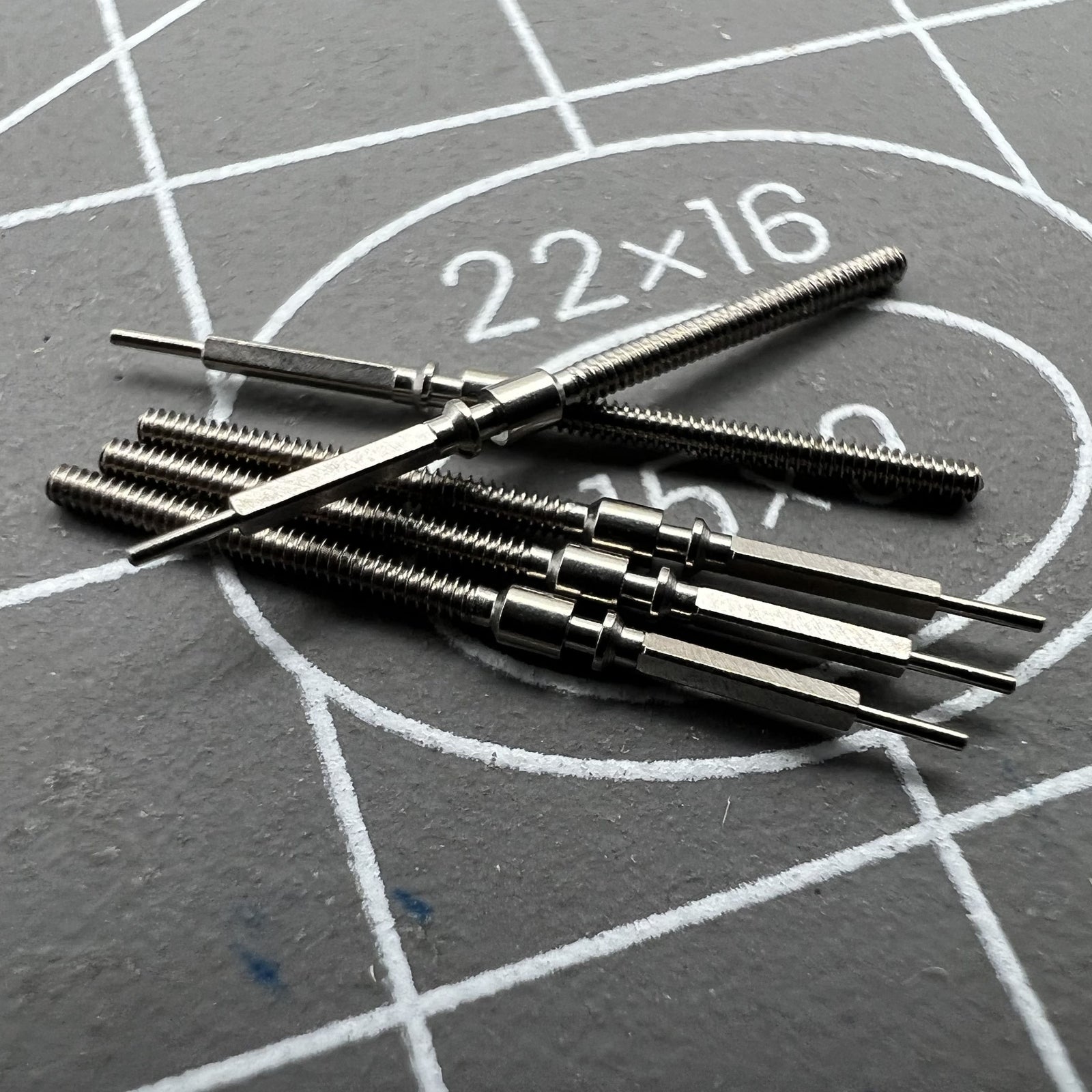 5 PIECES Watch Winding Stems Spare Parts Fit for ST2555 Movement