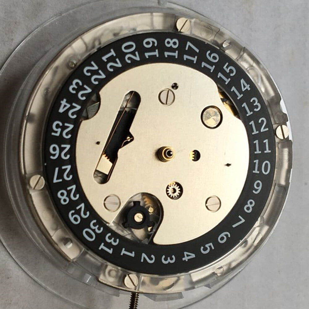 Swiss Made Genuine ETA C01.211 Chronograph Mechanical Movement 1853 Black Dial