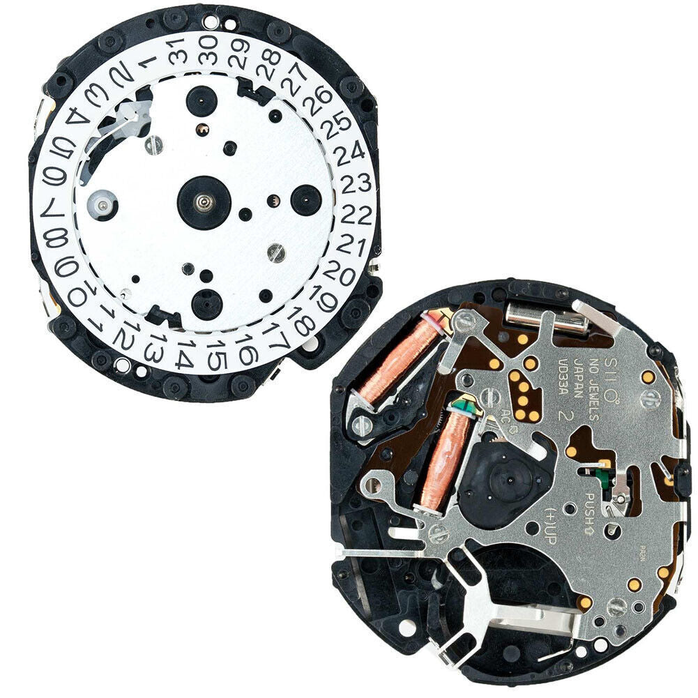 Hattori Epson TMI VD33 VD33A Watch Quartz Movement Japan Made