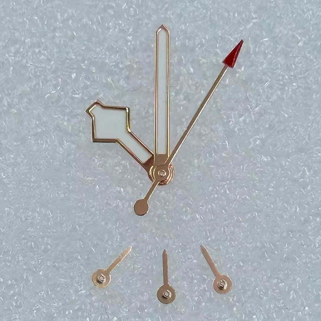 2 Sets/Pack Modified Rose Golden Trim Green Luminous 6 Hands for VK63 Movement