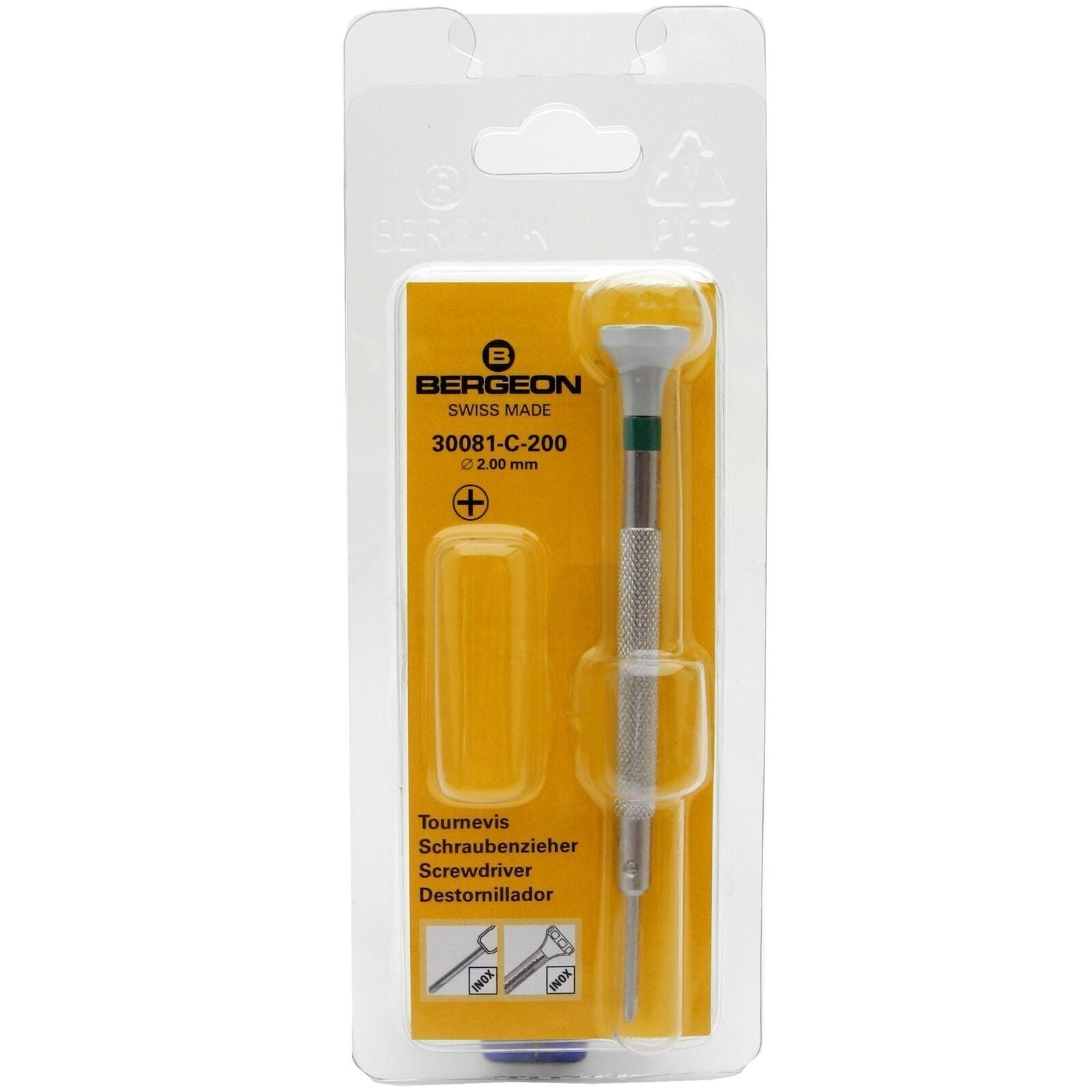 Bergeon 30081-C-250 Screwdriver Phillips 2.50mm Ergonomic Screwdriver