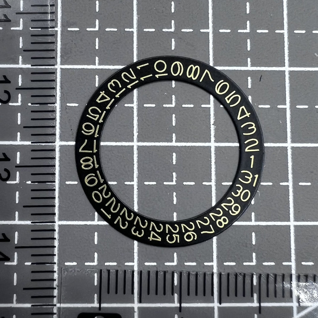 2 PIECES Golden Character Black Background Date Disk Date Wheel for NH35 NH36