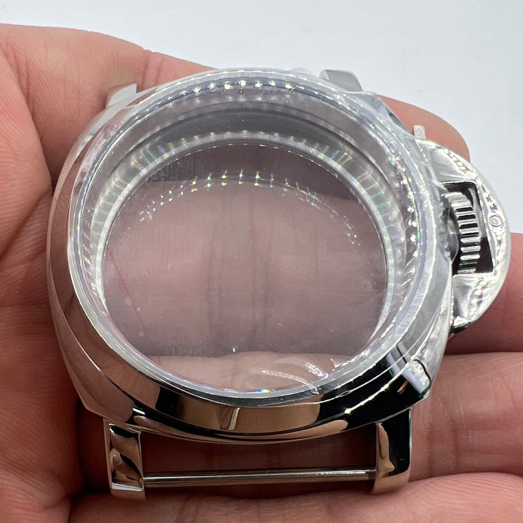 44MM Polished Stainless Steel Watch Case for ETA6497/6498 for ST3600/ST3620