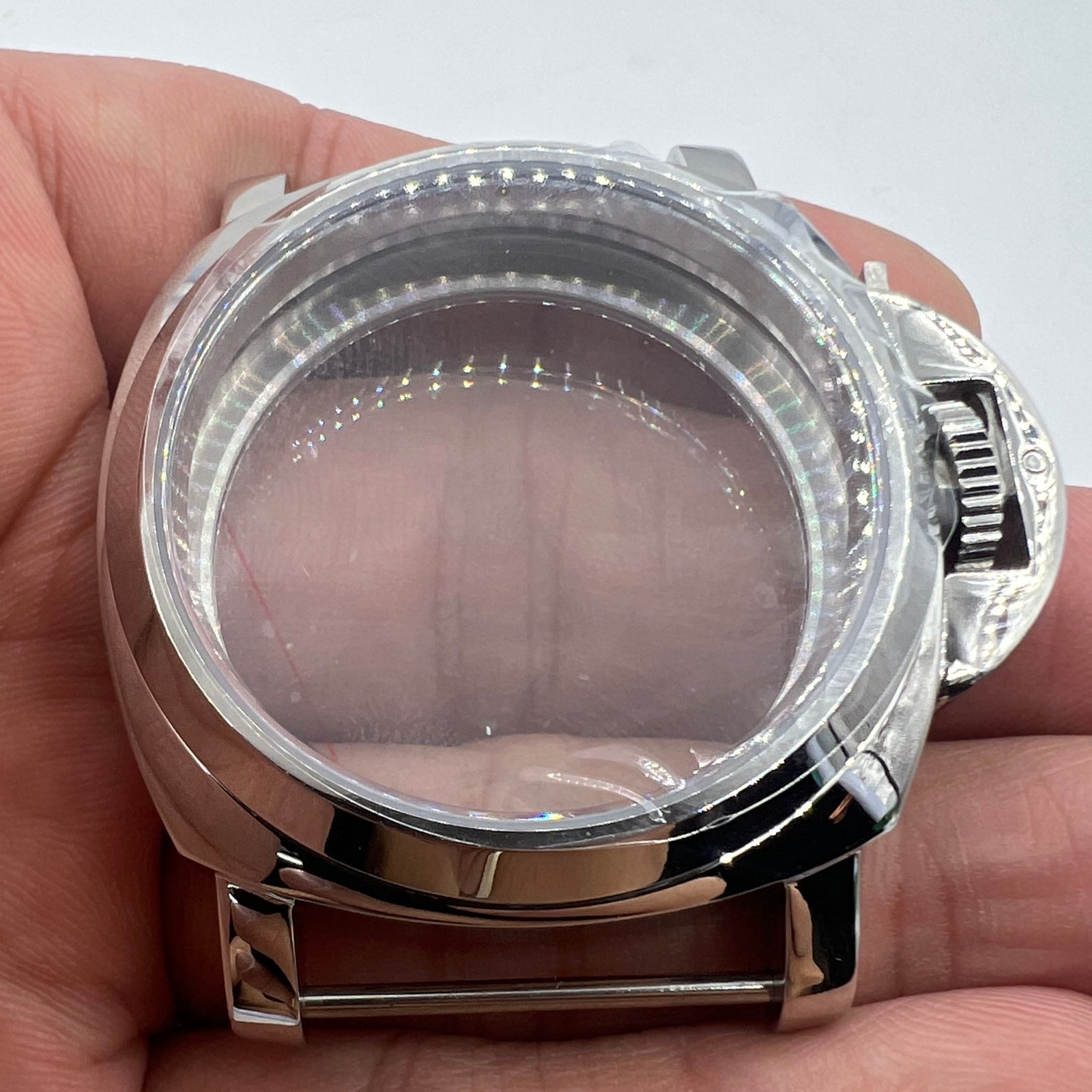 44MM Polished Stainless Steel Watch Case for ETA6497/6498 for ST3600/ST3620