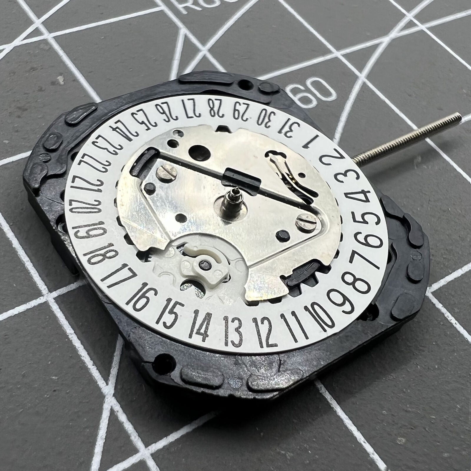 Japan VX22 Quartz Watch Movement Date@6 White Disk Replacement