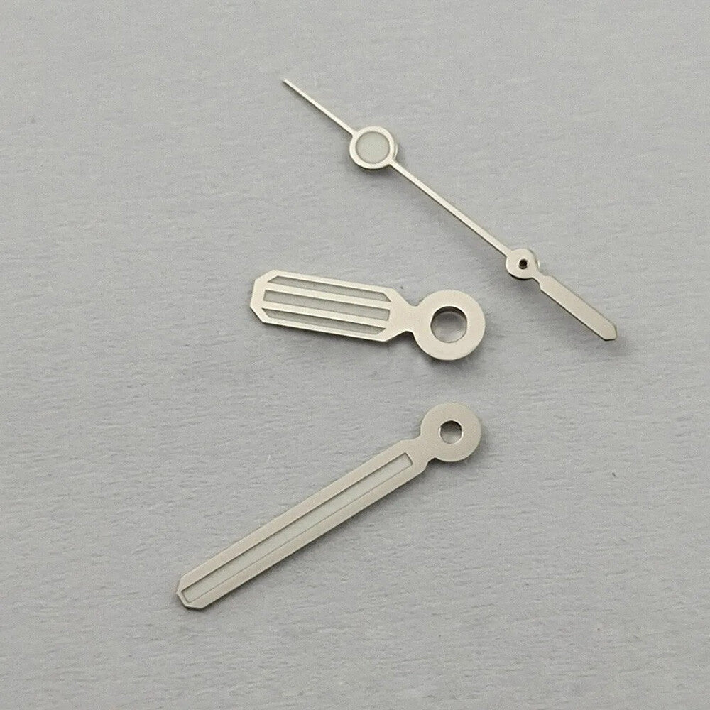 Silver Trim Watch Hands Lume for Miyota 8205 8215 821A 2813 3804 Movement