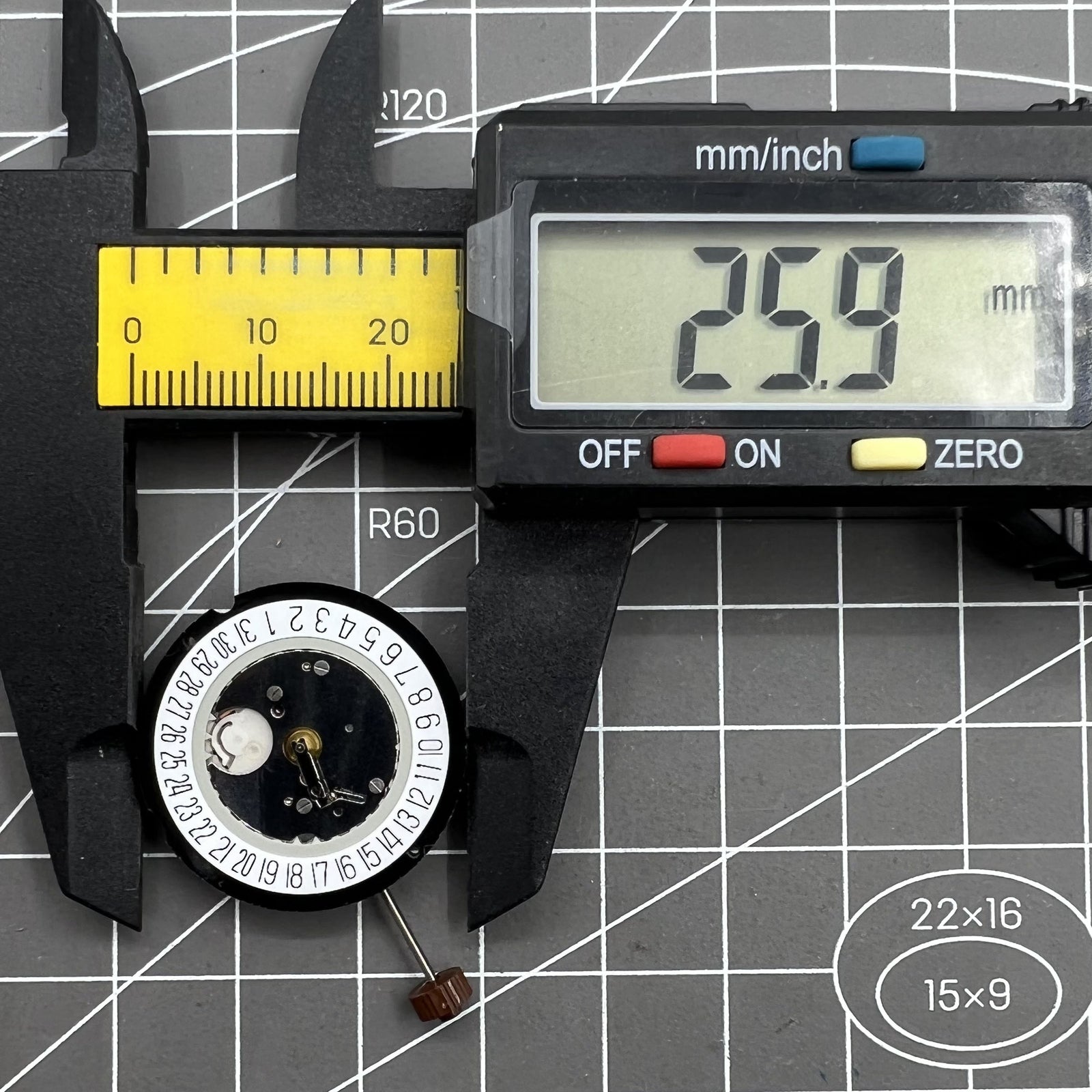 Swiss H2 Ronda 515 Quartz Watch Movement Date@6 HCP2 High Canon Pinion