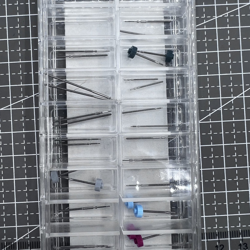 38 PIECES,Total 19 Sizes Original Ronda Watch Stems Assortment #AM-6063RDP