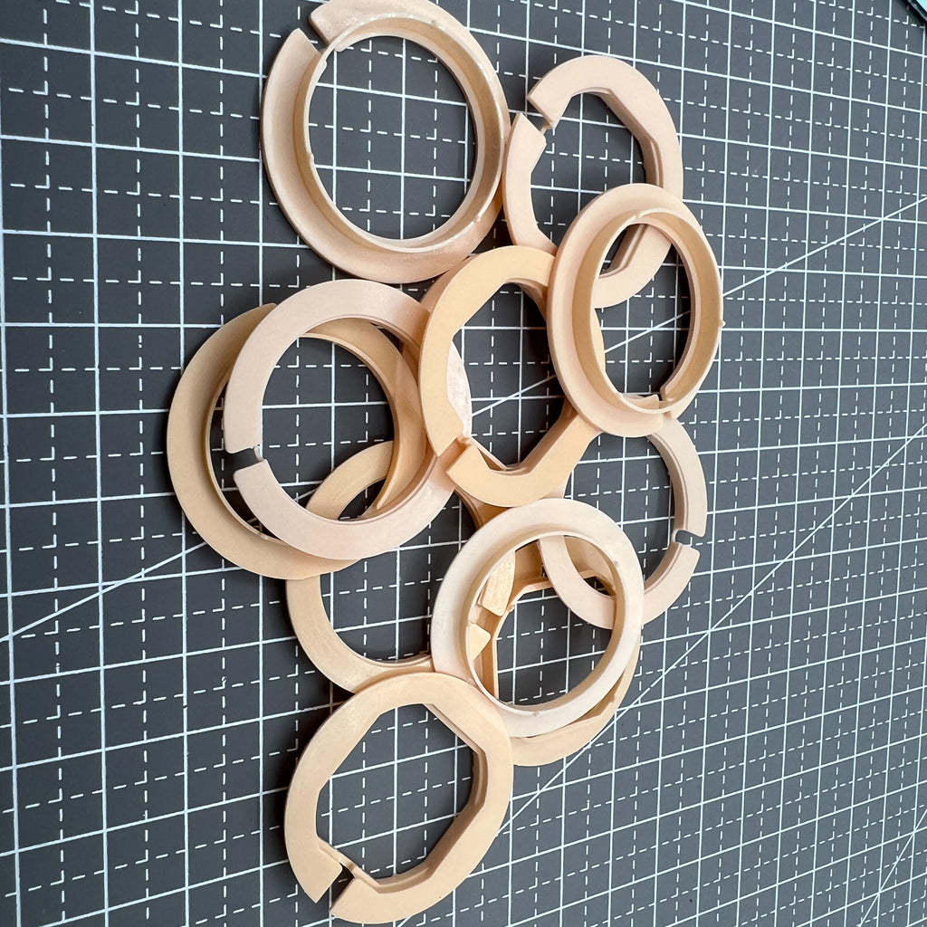 12 PIECES 5 Ligne Sizes Movement Case Spacer Casing Ring Holder #AC-676-11.5