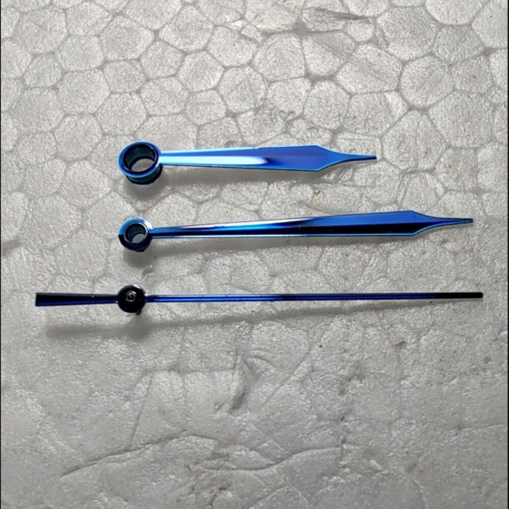 12x16.5x16.5mm Polished Blue Watch Hand Set for Shanghai LB06 Movement