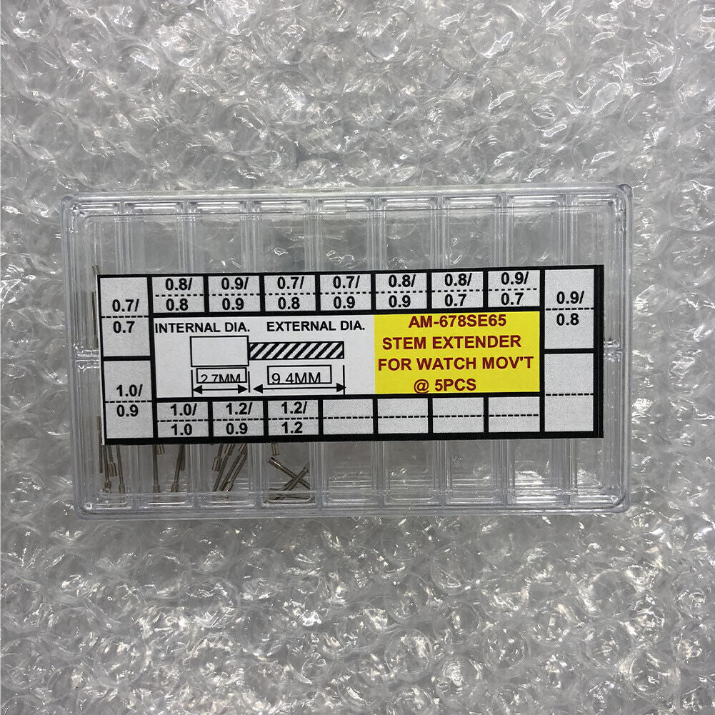 AM-678SE65 Watch Winding Stem Extenders for Watch Movement 13 Sizes 65PCS/Box