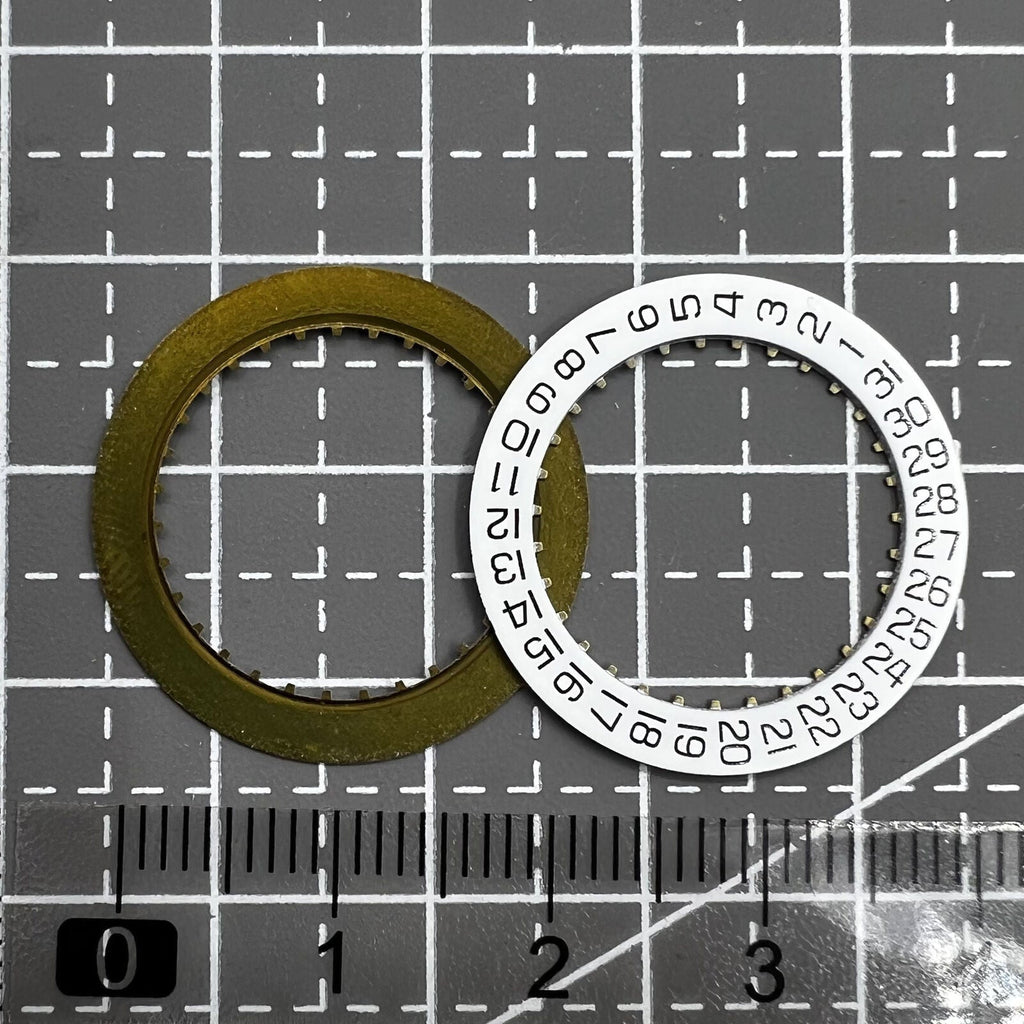 1 PIECE White Date Disk Wheel Date@3 for ETA2836 Movement
