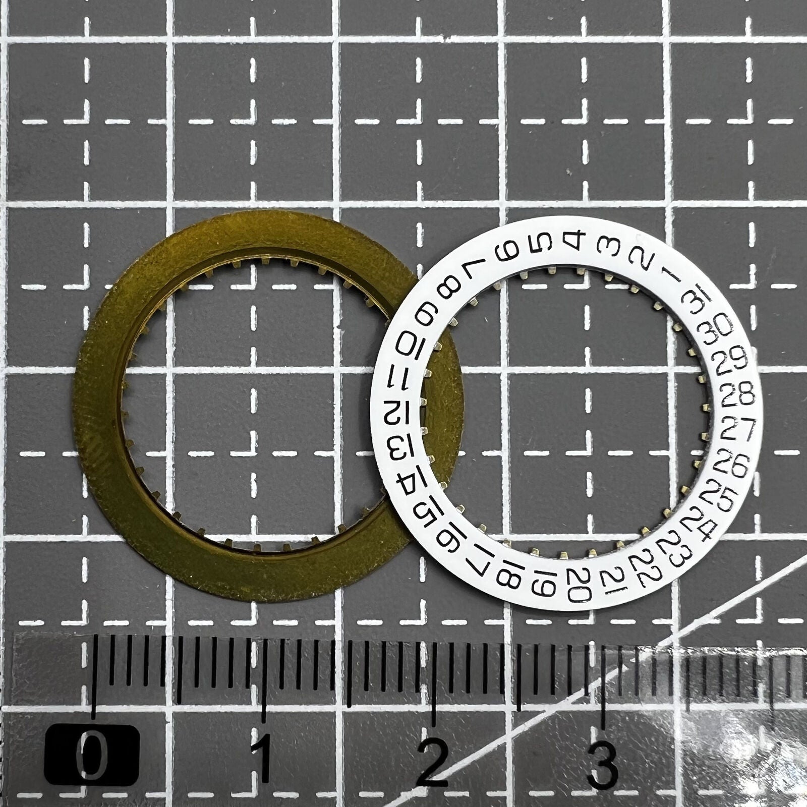 1 PIECE White Date Disk Wheel Date@3 for ETA2836 Movement