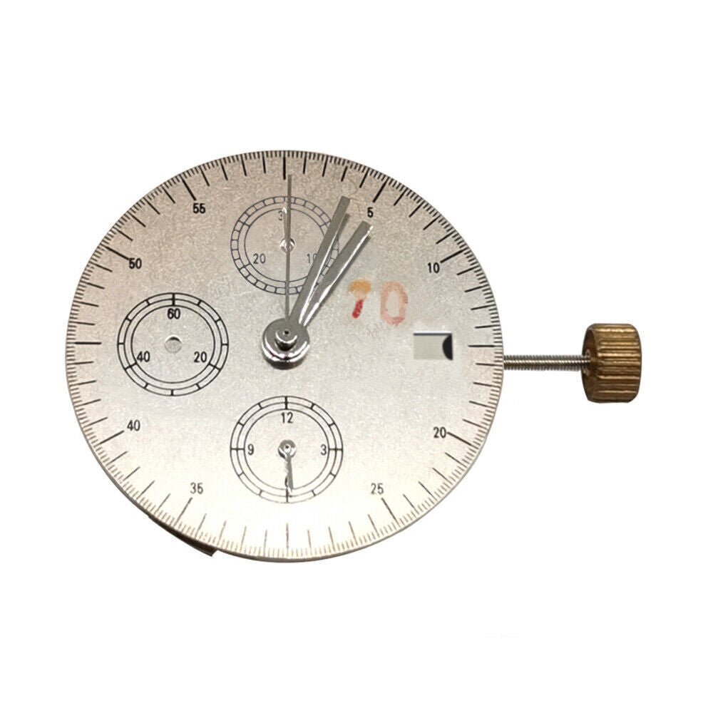 Asian 7750 Automatic Chronograph Movement ETA 7750 Configuration Second @6@12