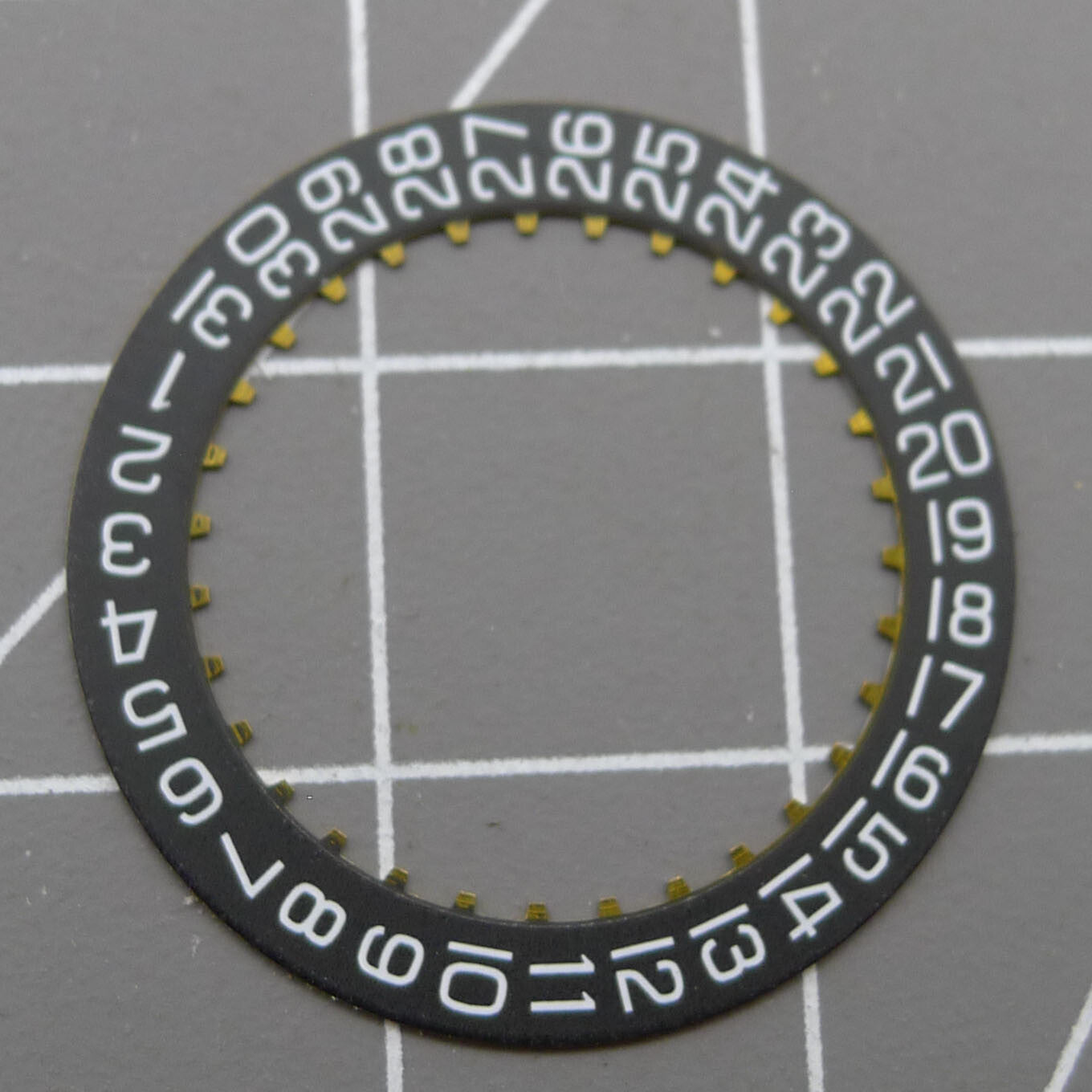 2 PIECES Generic Date@3 Black Date Disk Wheel for ETA2824-2 2892 Movement