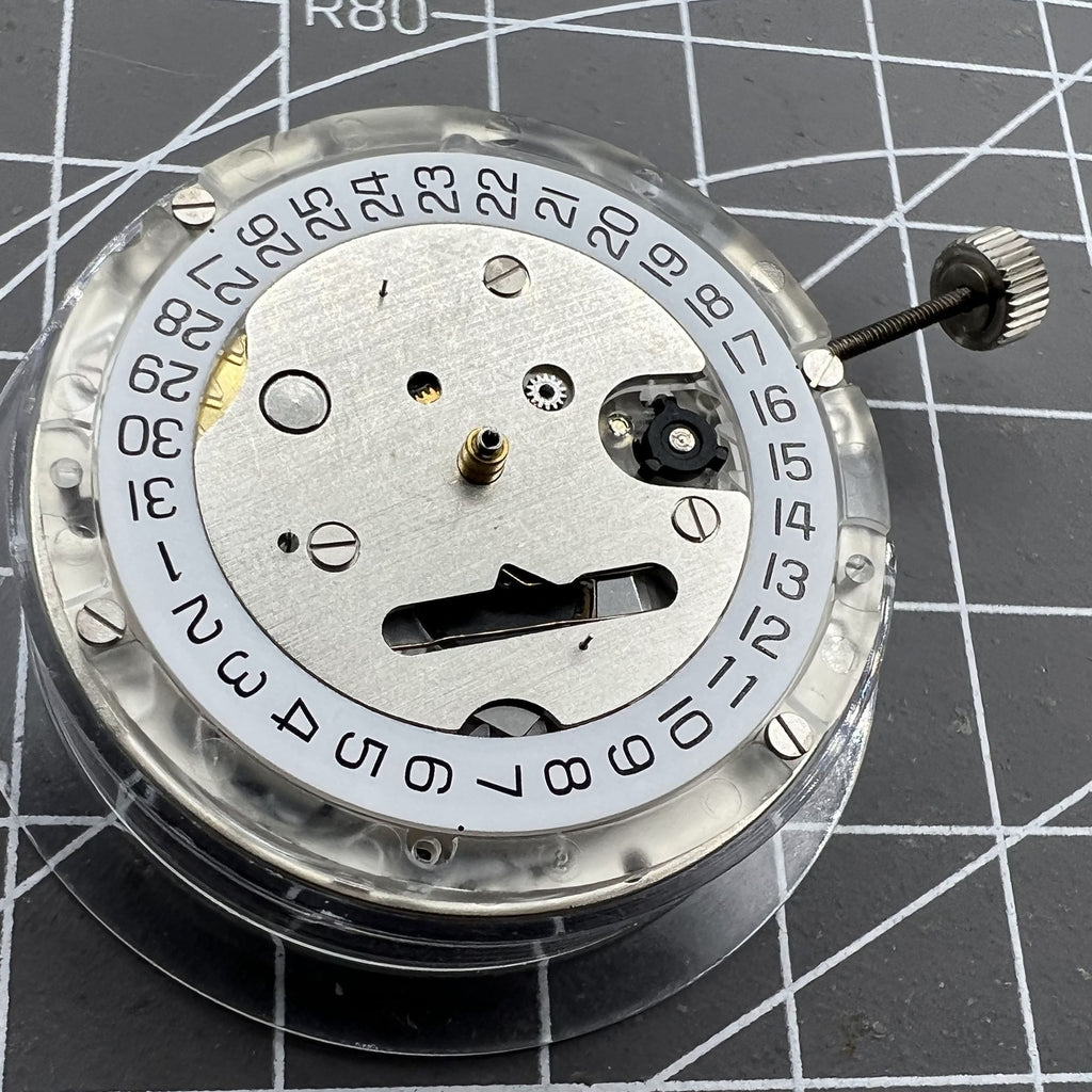 Genuine ETA C01.211 Swiss Made Chronograph Mechanical Movement 1853 White Dial