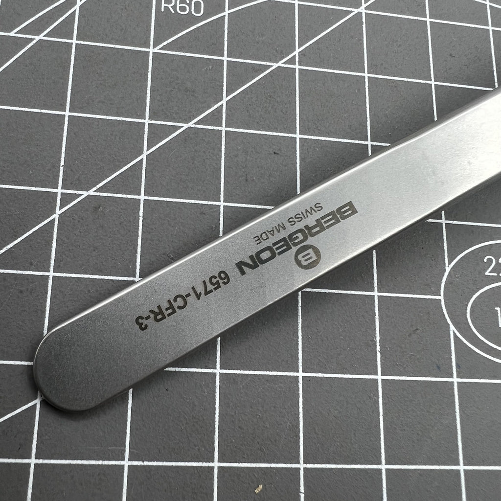Swiss Bergeon 6571-CFR-3 Tweezers With Replaced Ends CFR 3