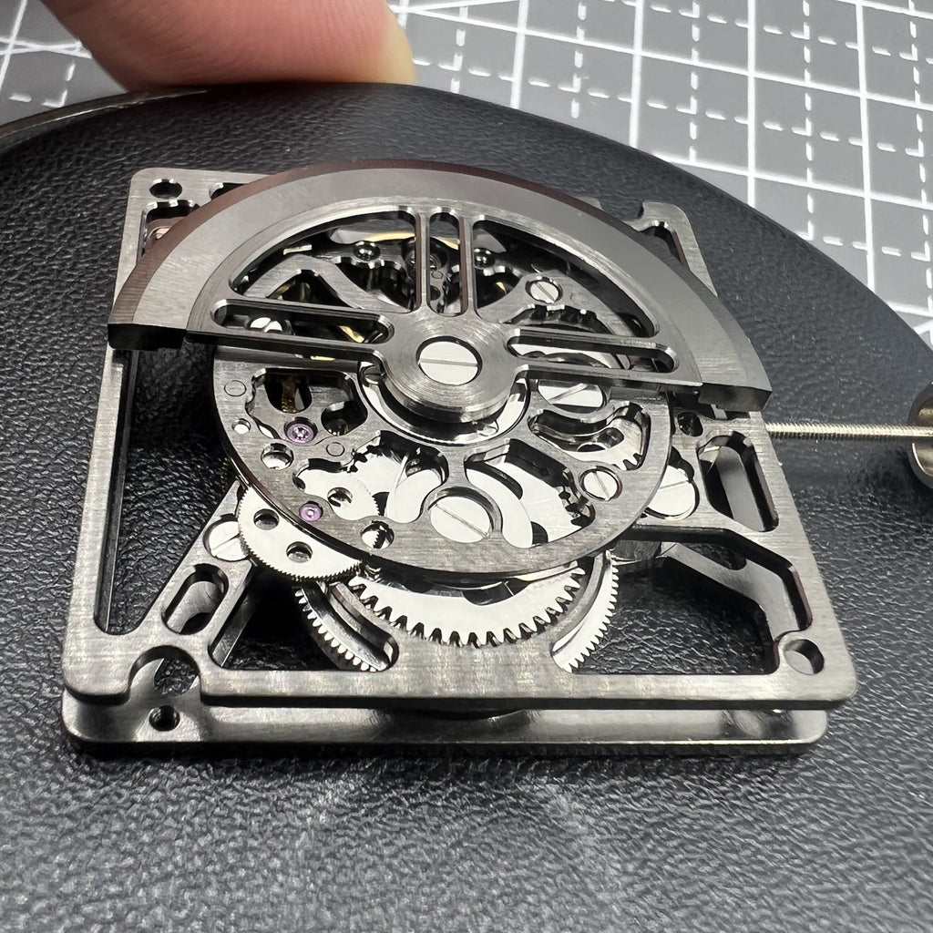 HZ1B01D Black Hollow Square Automatic Mechanical Movement