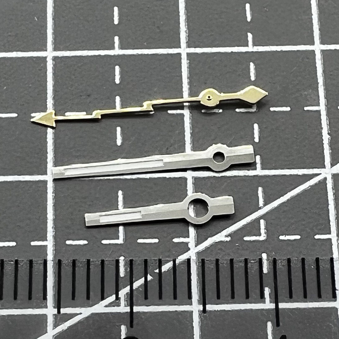 2 Sets/Pack Silver Trim Golden Lightning Second Hand  Watch Hands for NH35/36