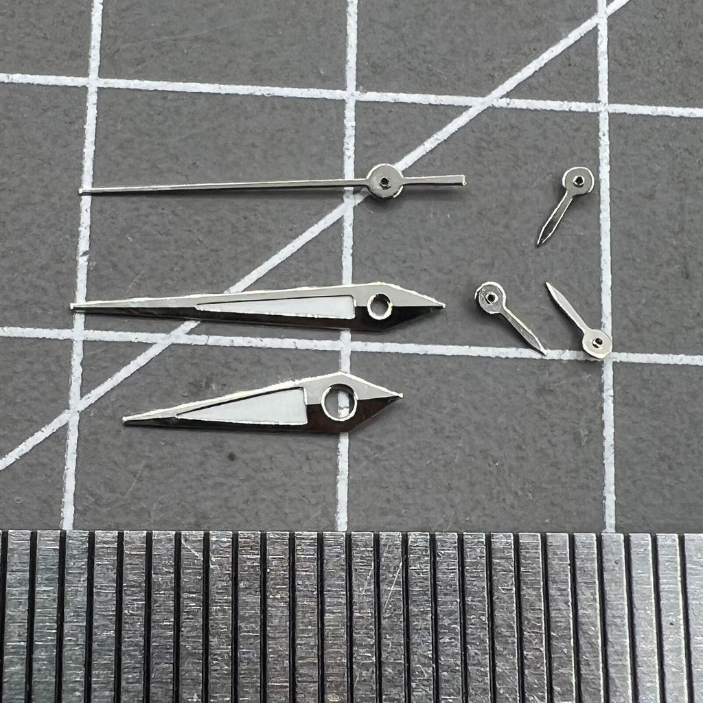 2 Sets/Pack Silver Trim Green Luminous Hands for VX3J VX9J VX7J VX3N VX9N VX42