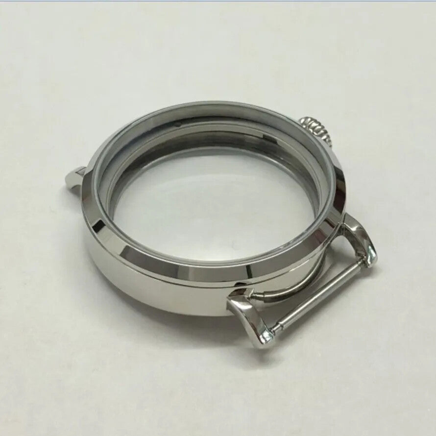 46mm 316L Stainless Steel Watch Case Fit ETA6497/6498 ST3600/3621 Movement