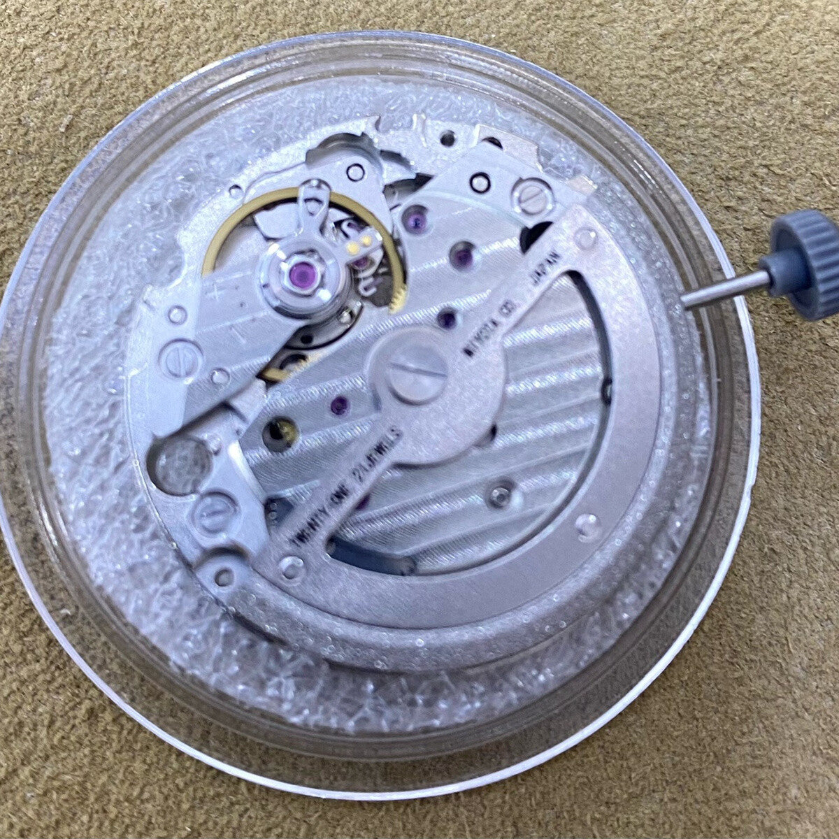 Silver Original Miyota 8247 Automatic Mechanical Movement 2 Hands Japan Made