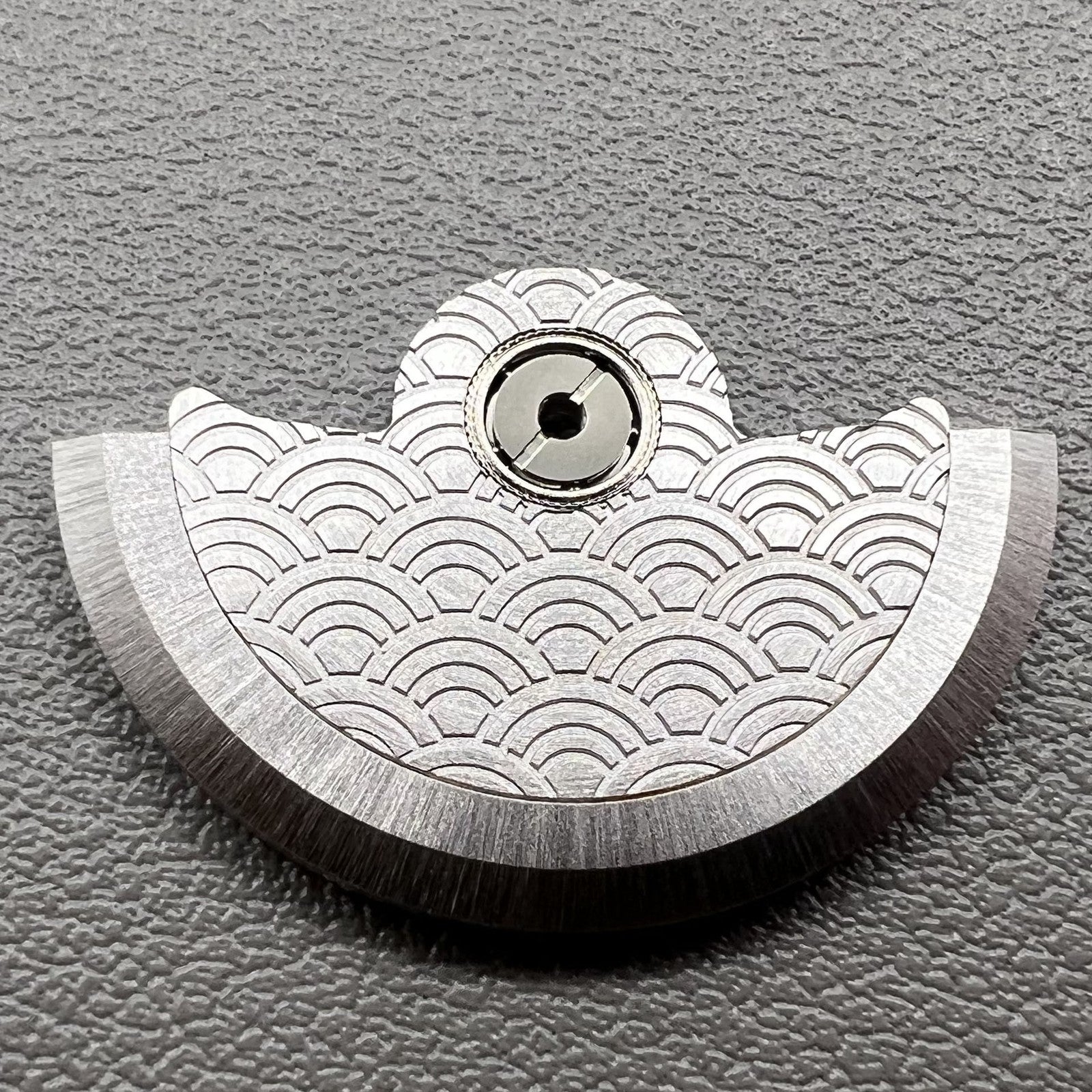 Waved Silver Oscillating Weight Rotor for Movement NH34 NH35 NH36 NH38