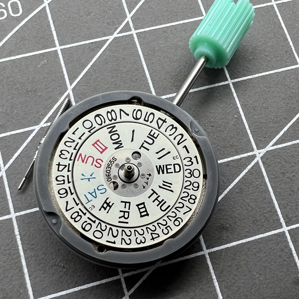 NH06A Movement Double Calendar Date At 3 Japan Made Movement