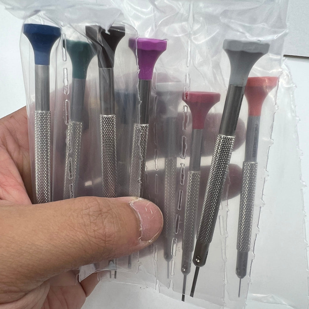 Swiss Bergeon 30081-S10 10 Ergonomic Screwdrivers Set With Rotating Stand